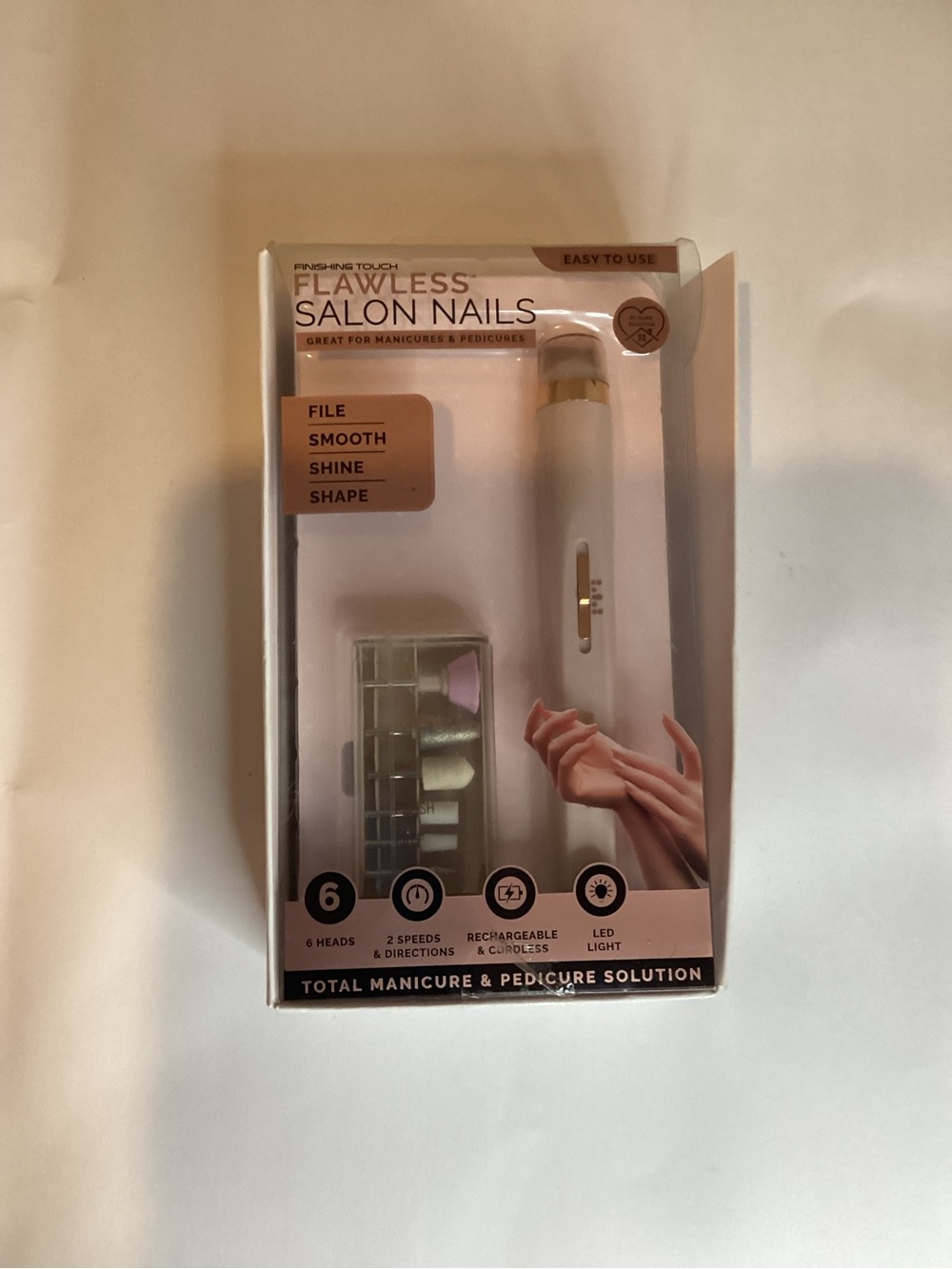 Flawless Salon Nails Electric Nail Drill - White & Rose Gold